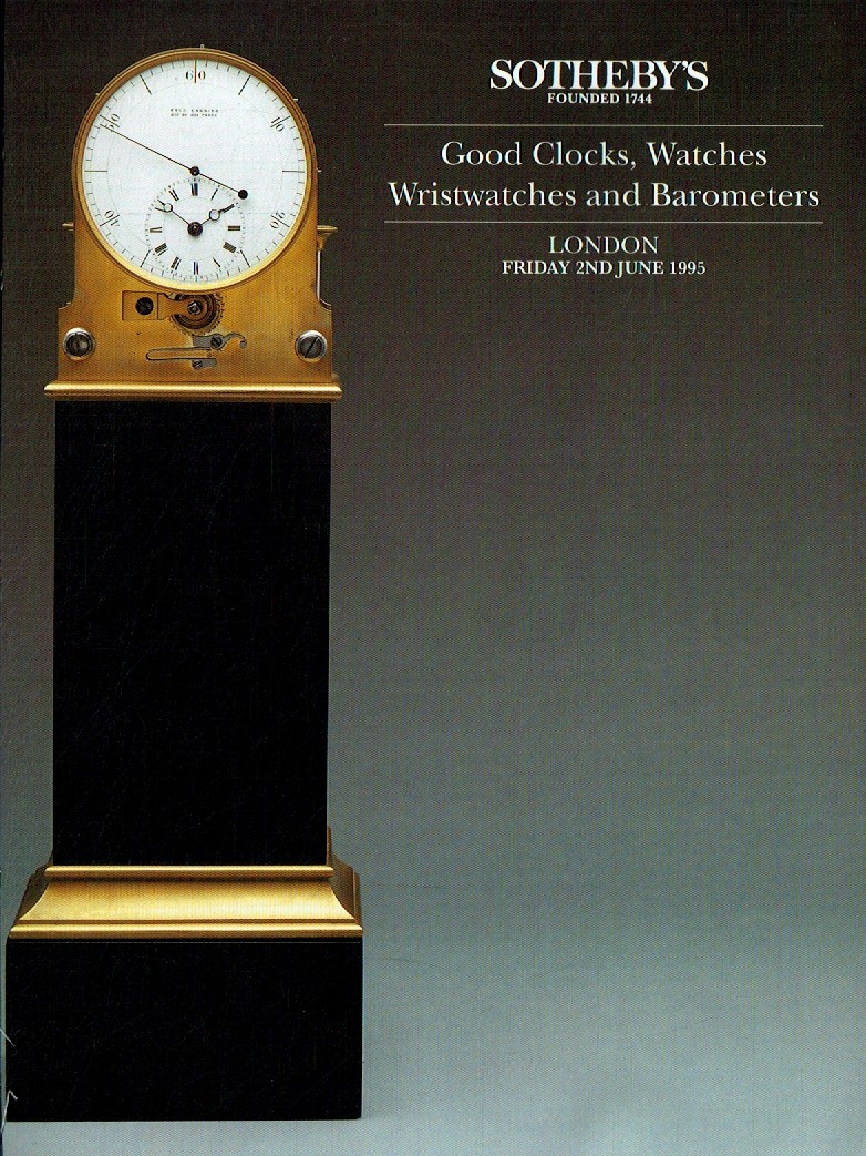 Sothebys June 1995 Good Clocks, Watches, Wristwatches & Barometer (Digital Only)