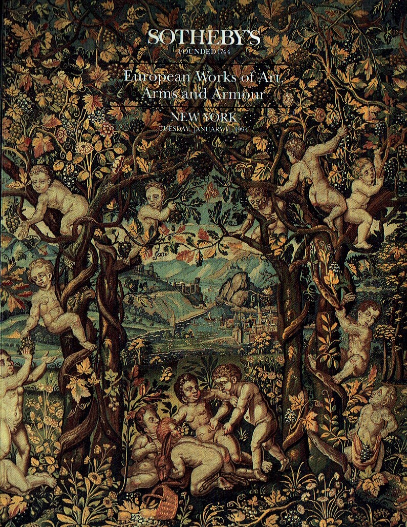 Sothebys January 1994 European Works of Art, Arms & Armour (Digital Only)