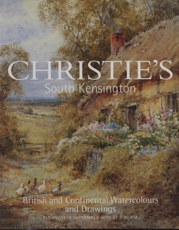 Christies September 2002 British & Continental Watercolours and (Digital Only)