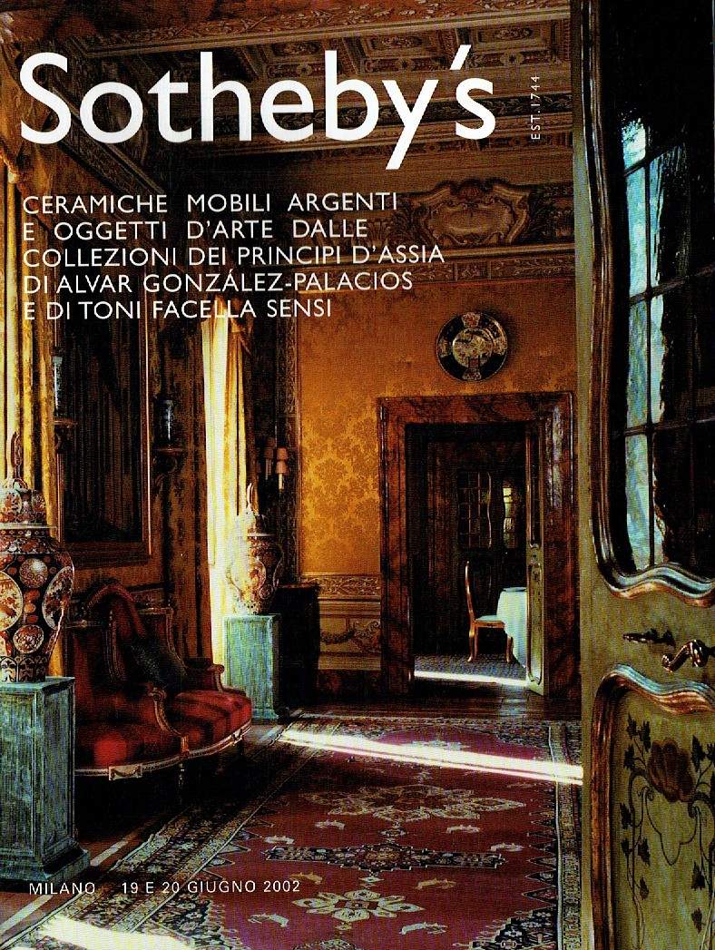 Sothebys & 20th June 2002 Ceramics, Silver Furniture and art Obje (Digital Only