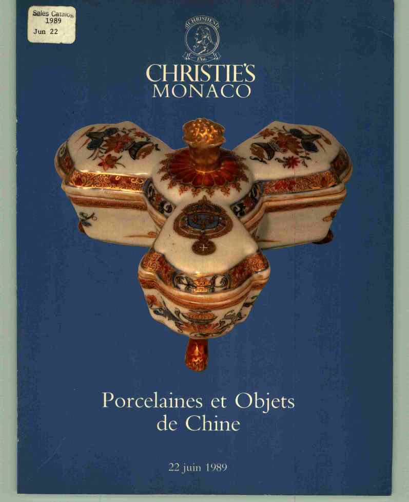 Christies June 1989 Chinese Export Porcelain (Digital Only)