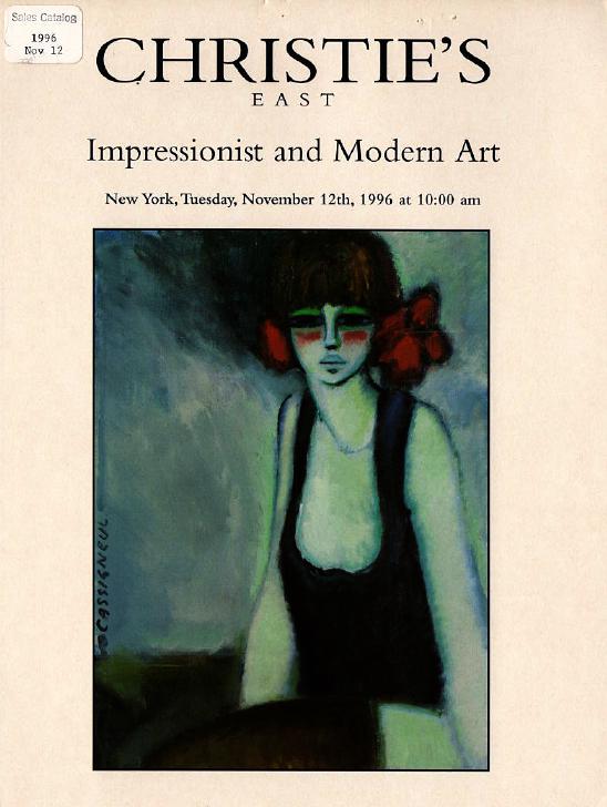 Christies November 1996 Impressionist & Modern Art (Digital Only)