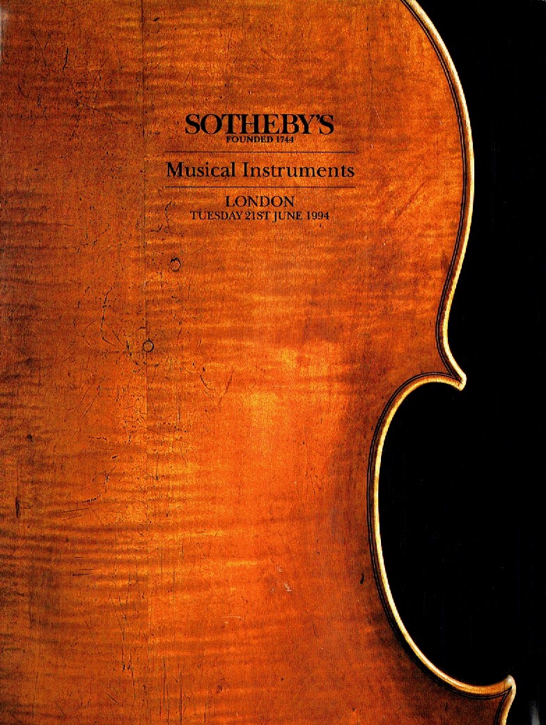 Sothebys June 1994 Musical Instruments (Digital Only)