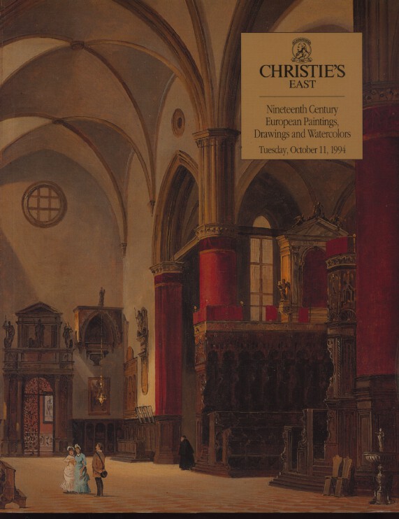 Christies October 1994 Nineteenth Century European Paintings, Dr (Digital Only)