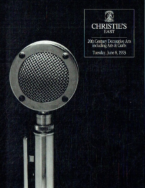 Christies June 1993 20th Century Decorative Arts inc. Arts & Cr (Digital Only)