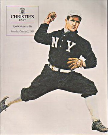 Christies October 1993 Sports Memorabilia (Digital Only)