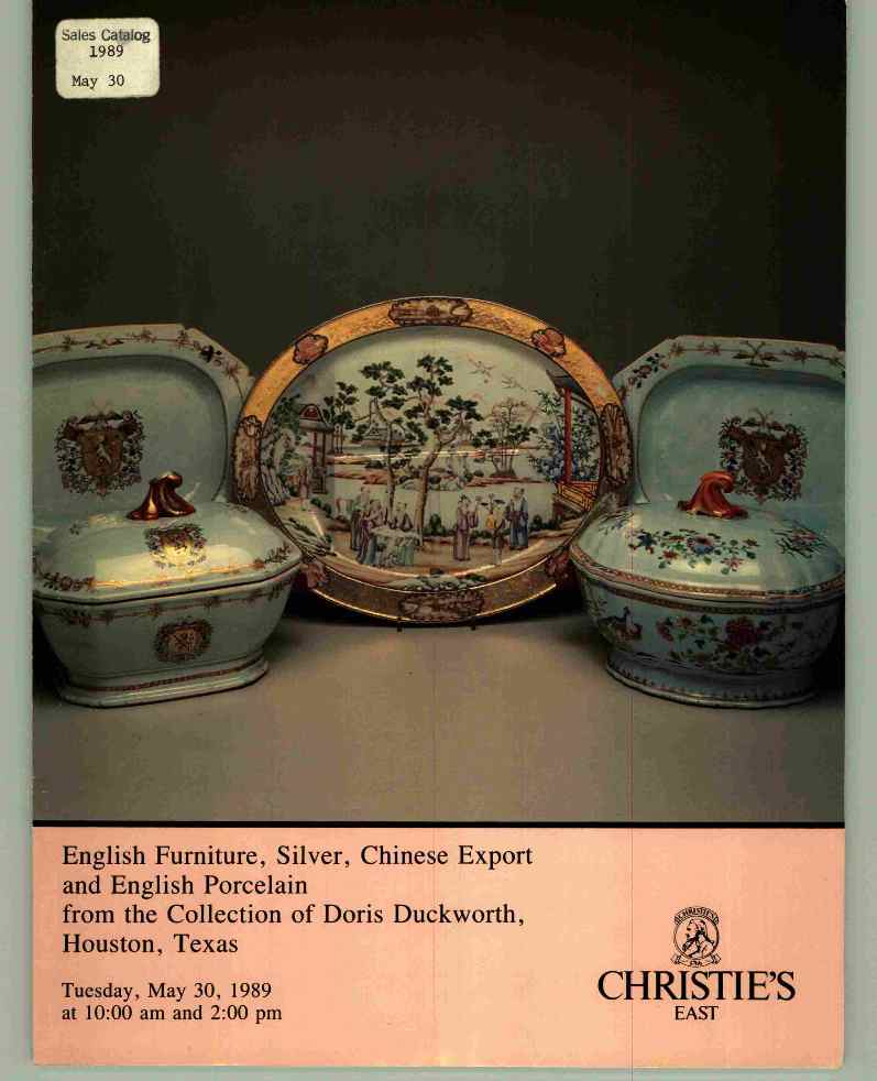 Christies May 1989 English Furniture, Silver, Chinese Export & E (Digital Only)