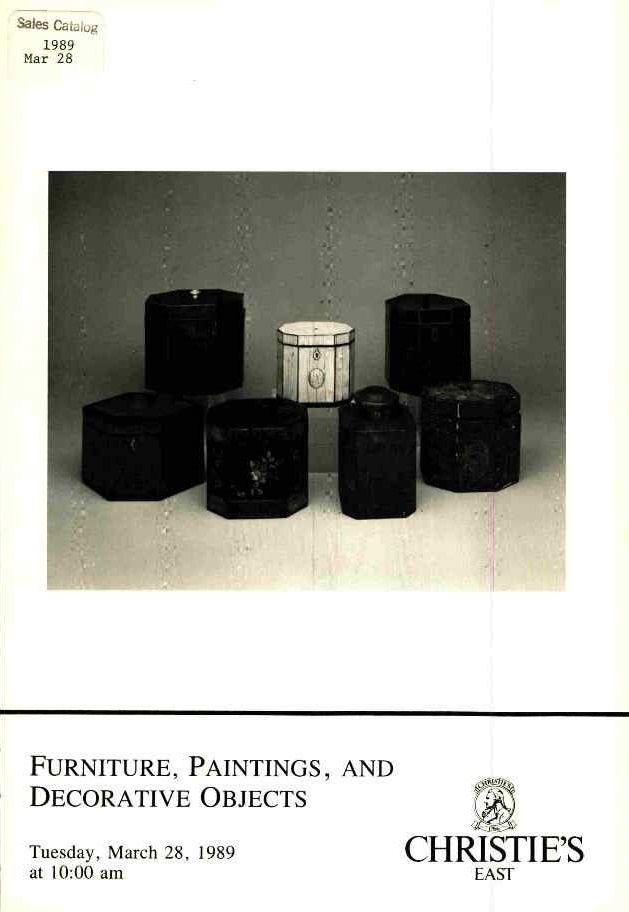 Christies March 1989 Furniture, Paintings & Decorative Objects (Digital Only)