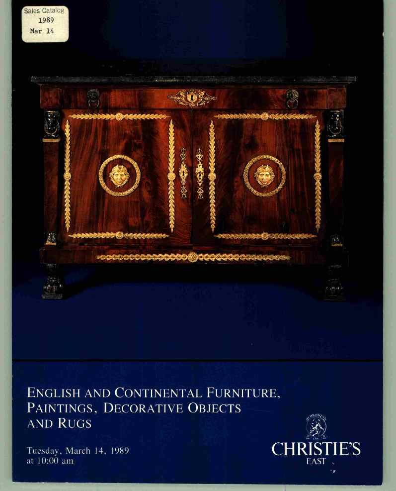 Christies March 1989 English and Continental Furniture, Painting (Digital Only)