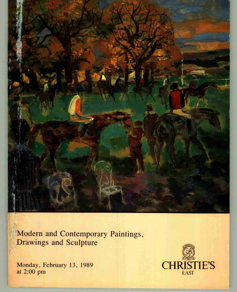 Christies February 1989 Modern & Contemporary Paintings, Drawing (Digital Only)