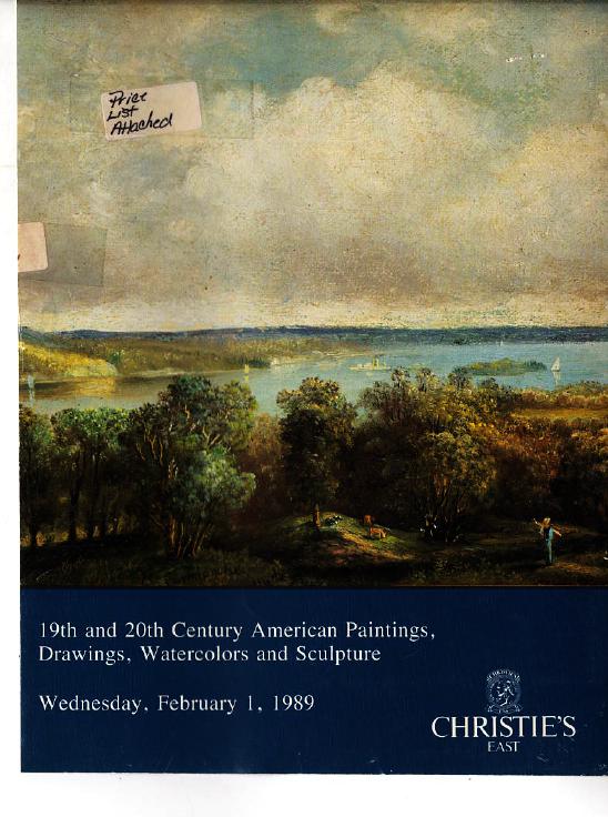 Christies February 1989 19th & 20th Century American Paintings, (Digital Only)