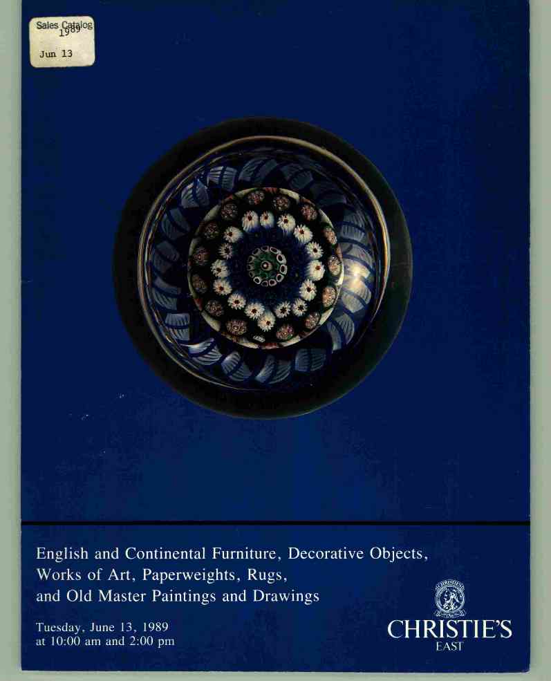 Christies June 1989 English & Continental Furniture, Decorative (Digital Only)