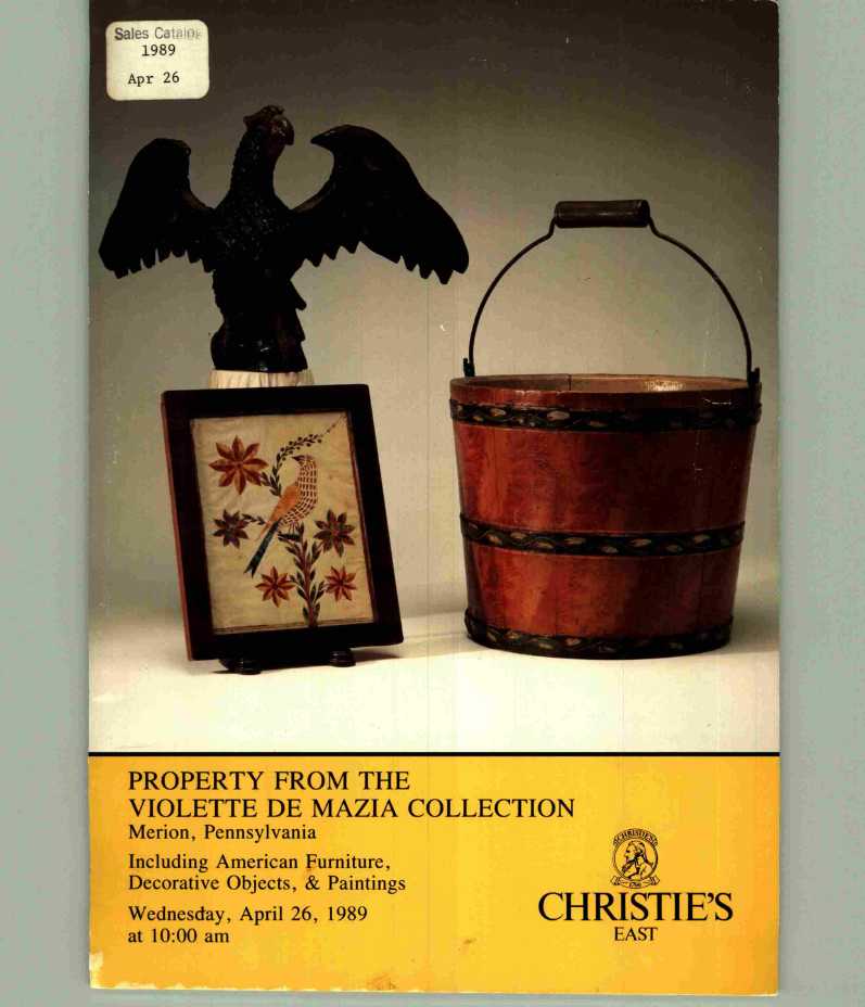 Christies April 1989 Property from the Violette de Mazia Collect (Digital Only)