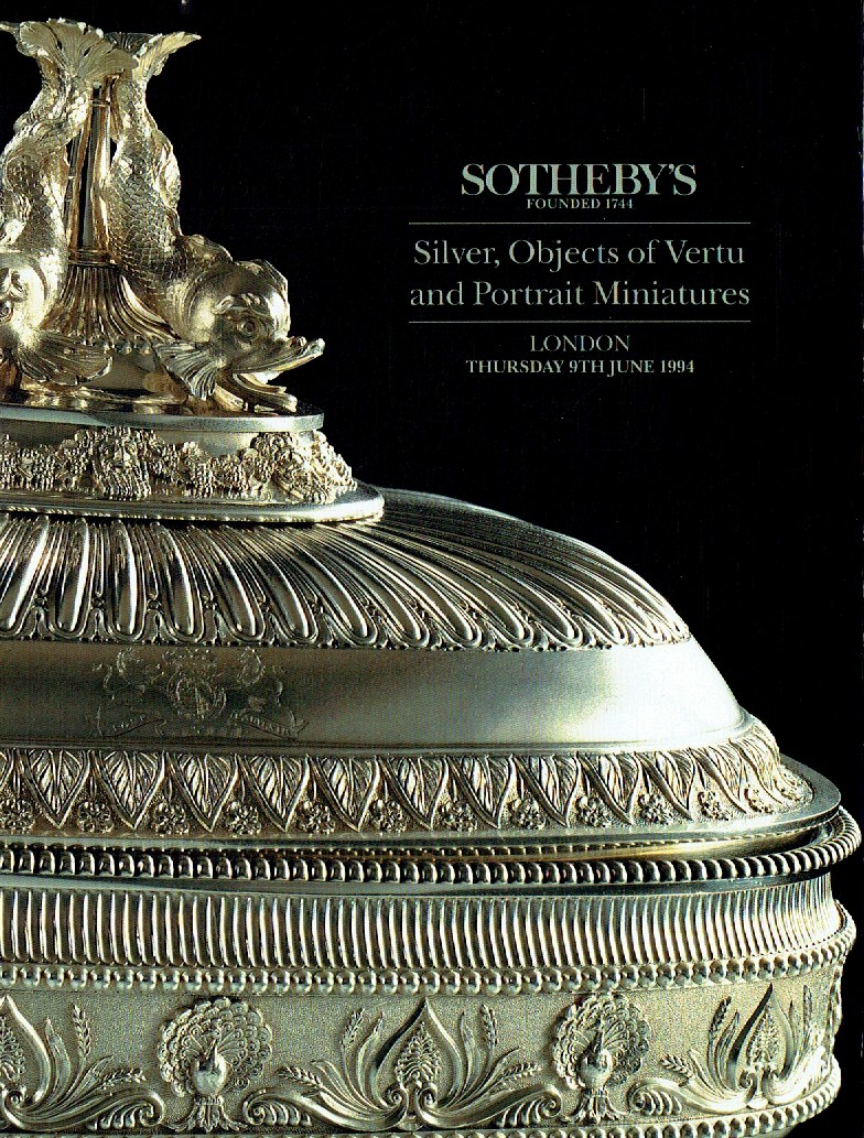 Sothebys June 1994 Silver, Objects of Vertu & Portrait Miniatures (Digital Only