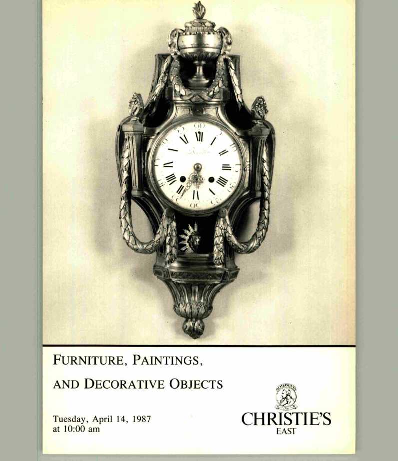 Christies April 1987 Furniture, Paintings & Decorative Objects (Digital Only)