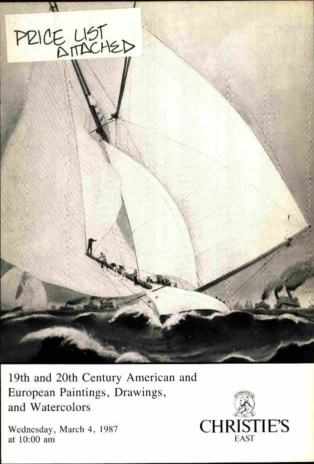 Christies March 1987 19th & 20th Century American & European Pai (Digital Only)