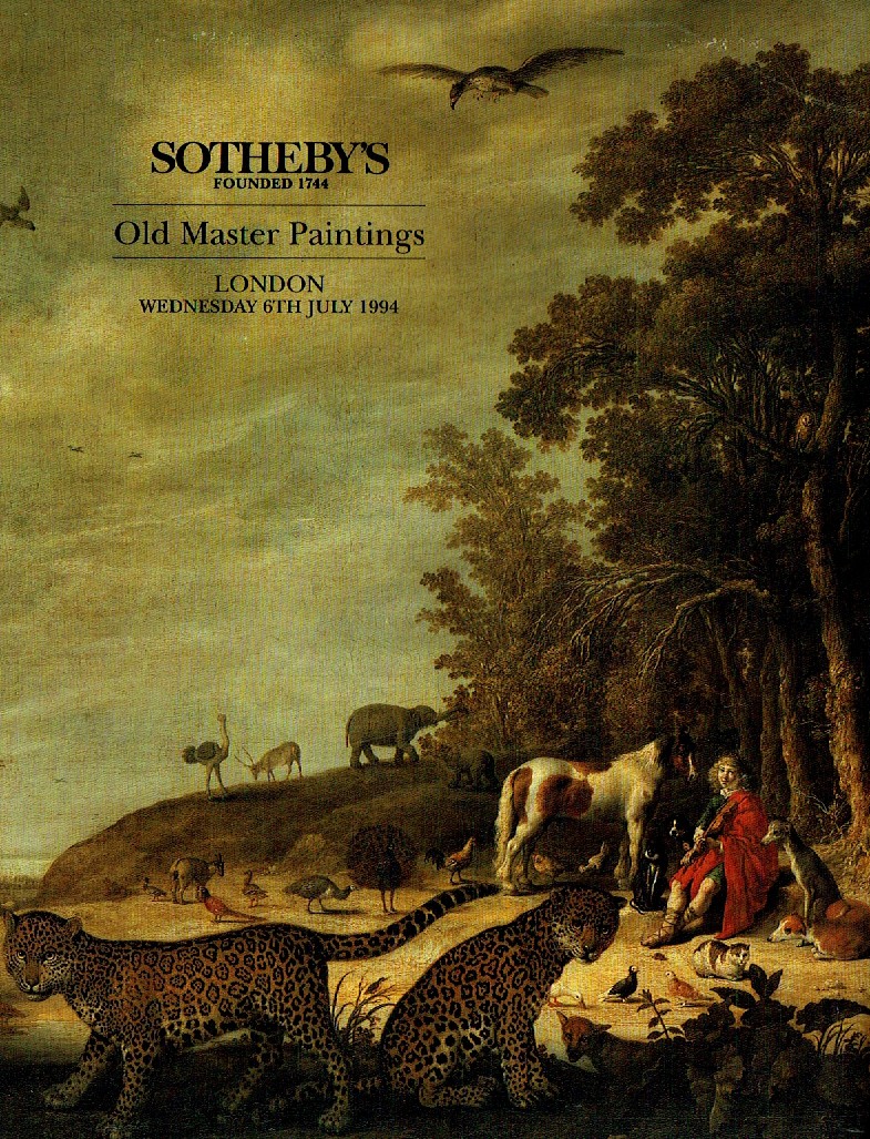 Sothebys July 1994 Old Master Paintings (Digital Only)