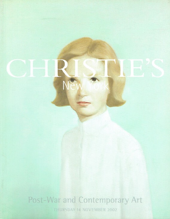 Christies November 2002 Post-War & Contemporary Art - Afternoon (Digital Only)