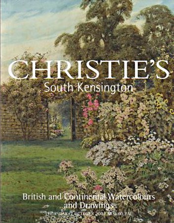 Christies October 2002 British & Continental Watercolours and Dr (Digital Only)