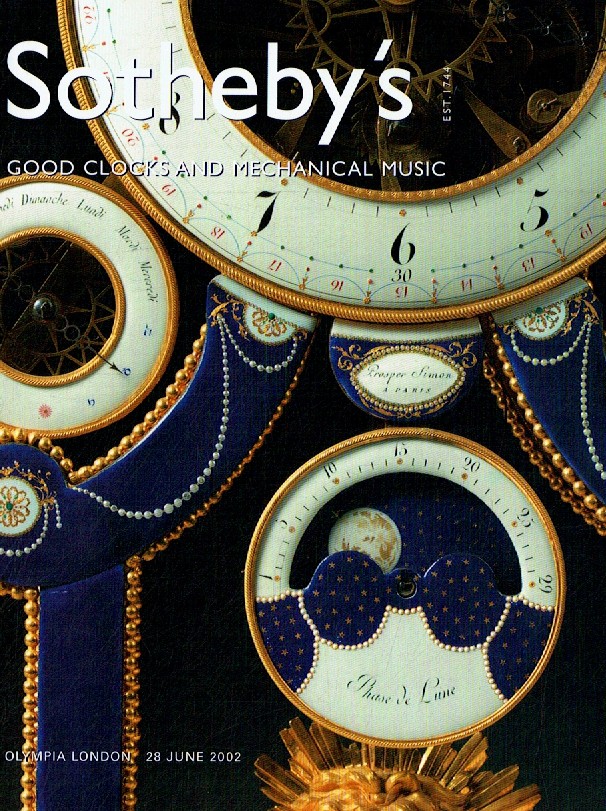 Sothebys June 2002 Good Clocks and Mechanical Music (Digital Only)