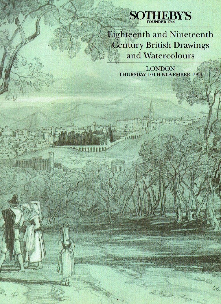 Sothebys November 1994 Eighteenth and Nineteenth Century British (Digital Only)