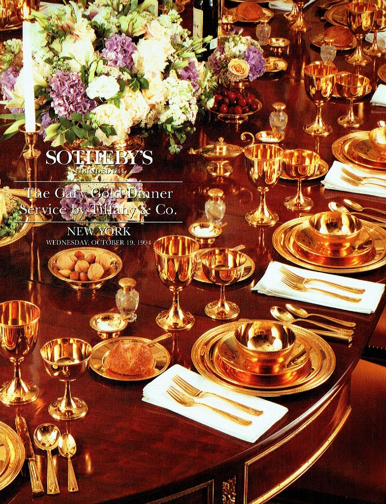 Sothebys October 1994 The Gary Gold Dinner Service by Tiffany & C (Digital Only)