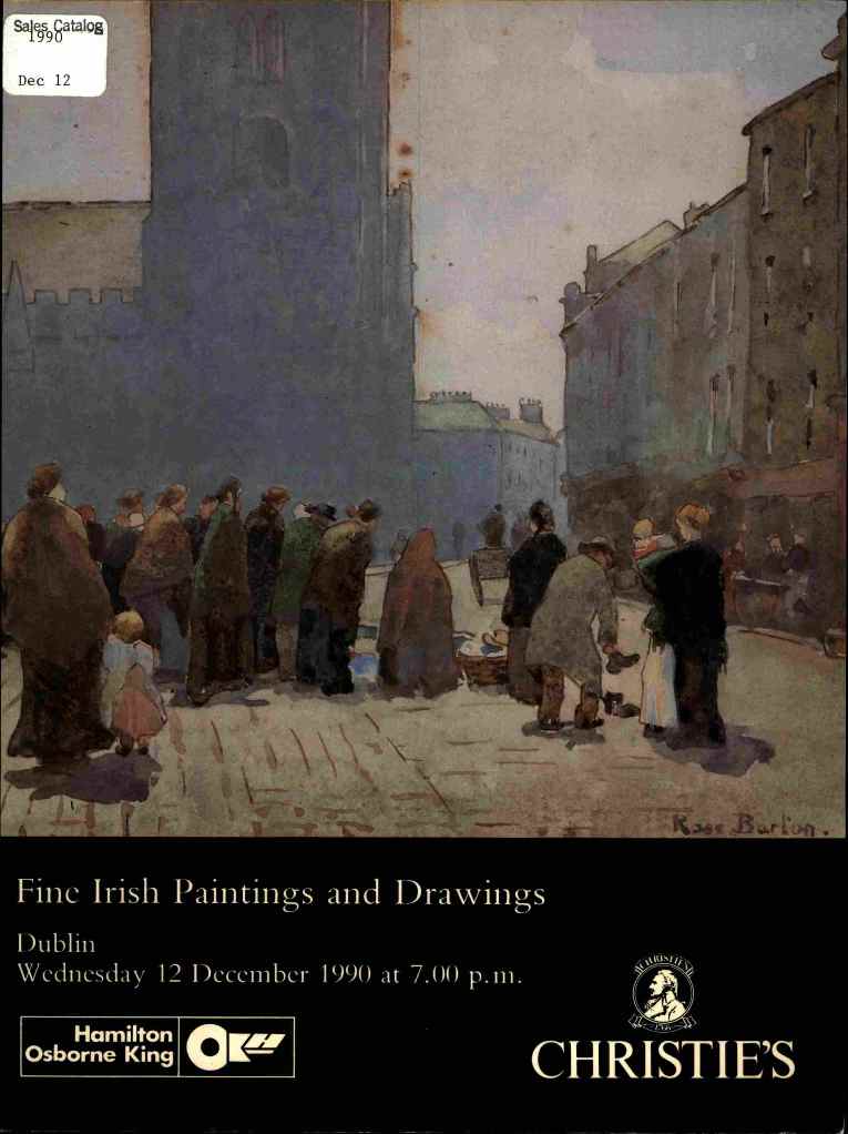 Christies December 1991 Fine Irish Paintings & Drawings (Digital Only)