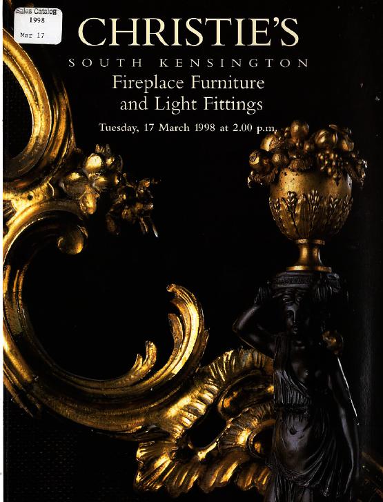 Christies March 1998 Fireplace Furniture & Light Fittings (Digital Only)