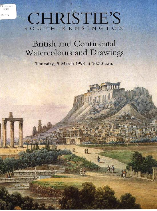 Christies March 1998 British & Continental Watercolours and Draw (Digital Only)