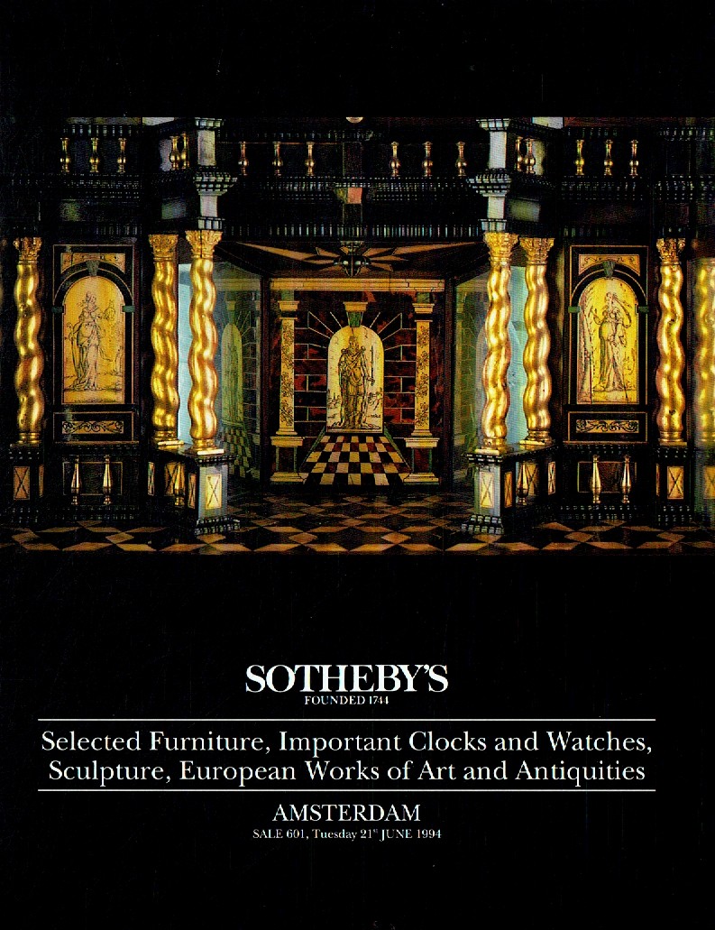 Sothebys June 1994 Selected Furniture, Important Clocks and Watch (Digital Only)