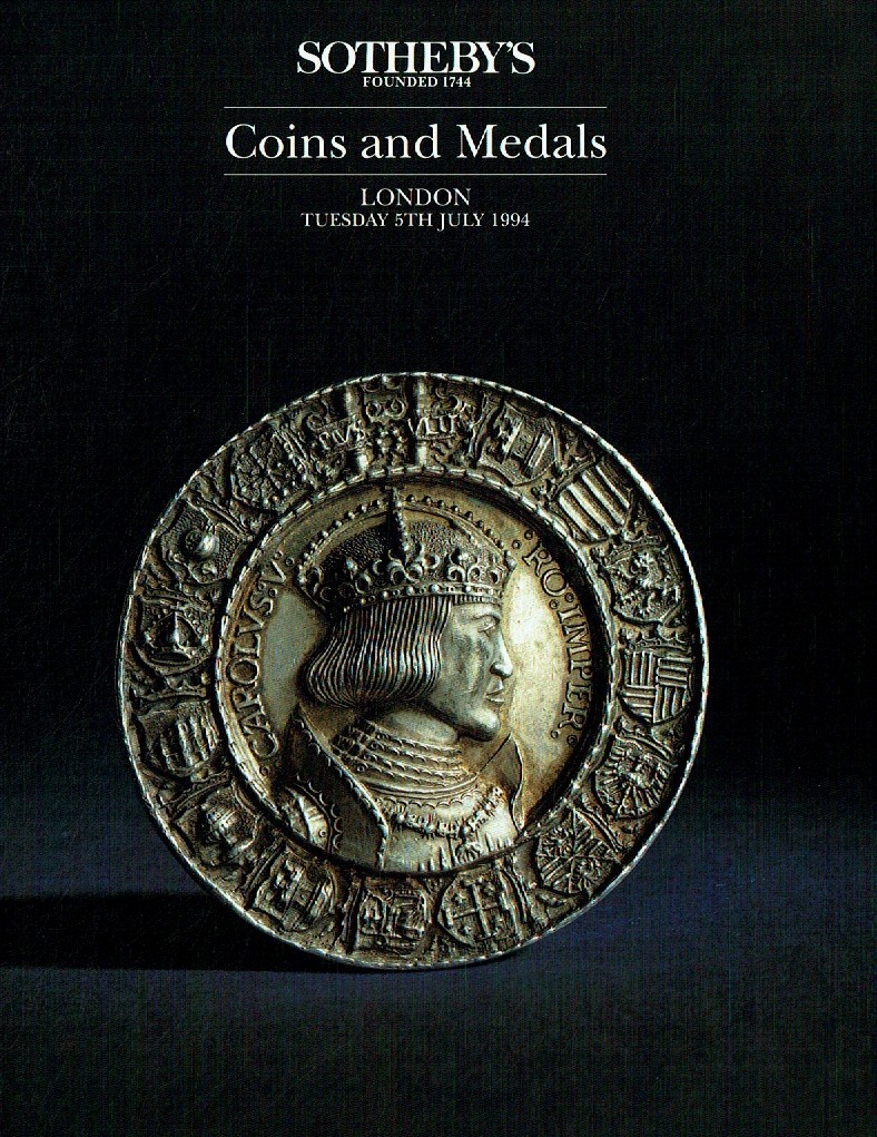 Sothebys July 1994 Coins and Medals (Digital Only)