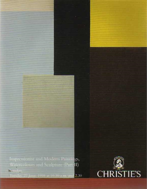 Christies June 1995 Impressionist and Modern Paintings, Watercol (Digital Only)