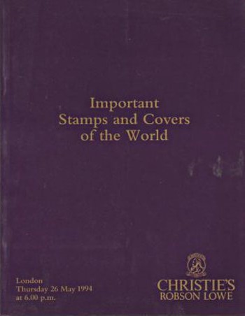 Christies May 1994 Important Stamps & Covers of the World (Digital Only)