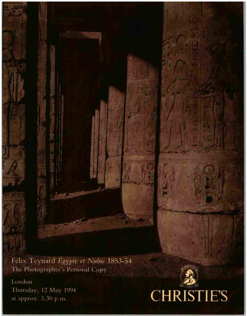 Christies May 1994 Felix Teynard Egypte et Nubie 1853-54 The Pho (Digital Only)