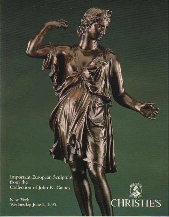 Christies June 1993 Important European Sculpture from the Collec (Digital Only)