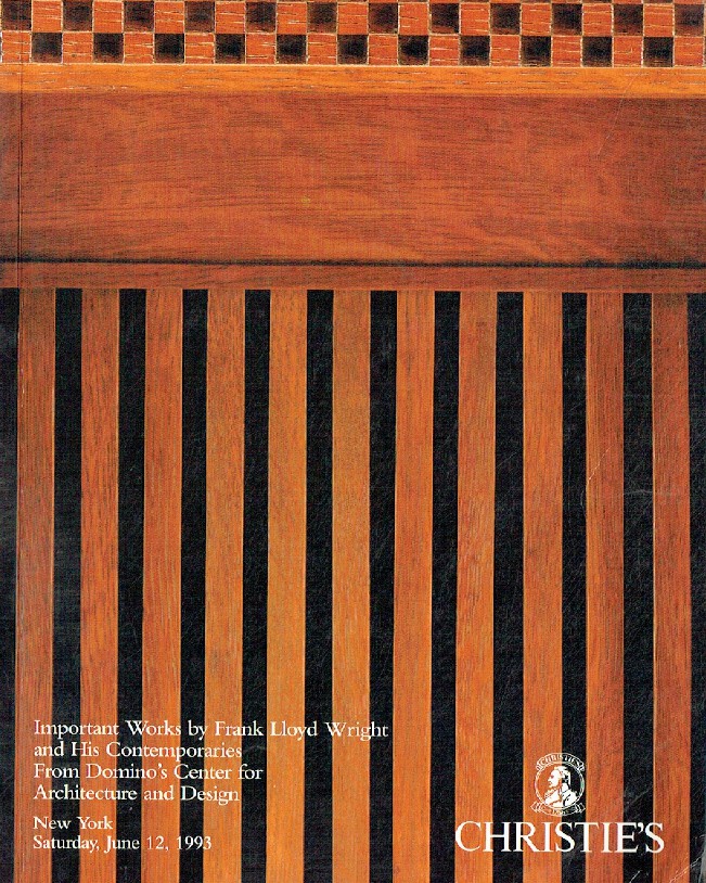 Christies June 1993 Important Works by Frank Lloyd Wright & His (Digital Only)