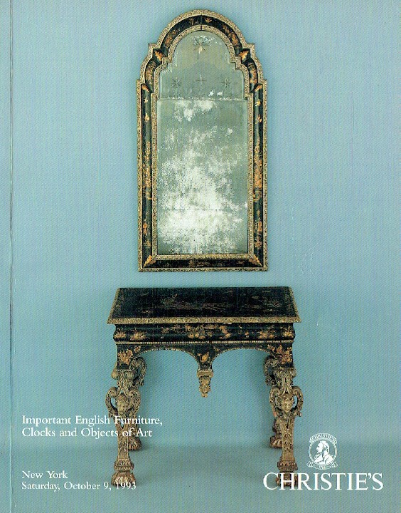 Christies October 1993 Important English Furniture, Clocks & Obj (Digital Only)