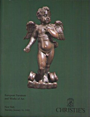 Christies January 1992 European Furniture and Works of Art (Digital Only)