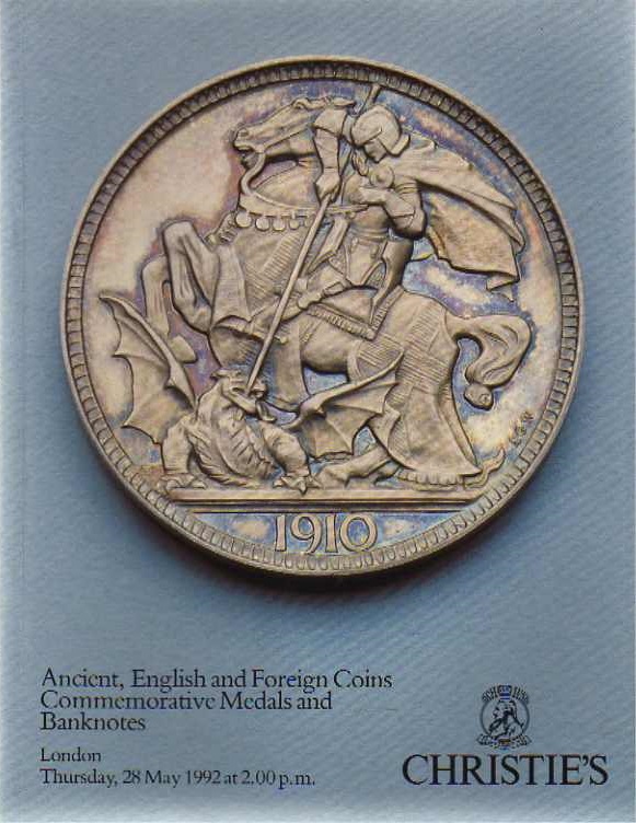 Christies May 1992 Ancient, English and Foreign Coins, Commemora (Digital Only)