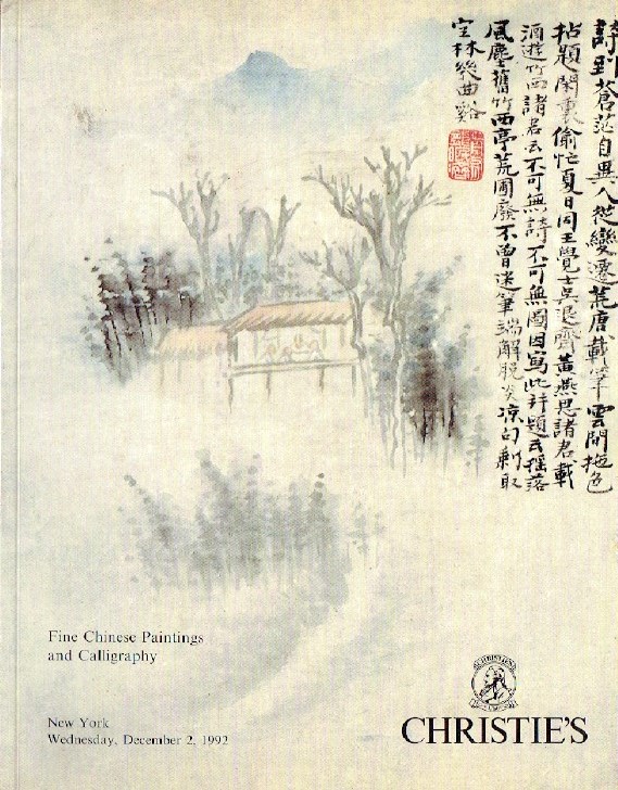 Christies December 1992 Fine Chinese Paintings and Calligraphy (Digital Only)