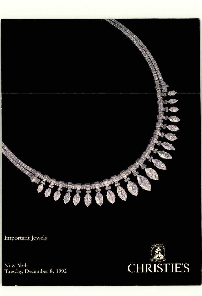 Christies December 1992 Important Jewels (Digital Only)