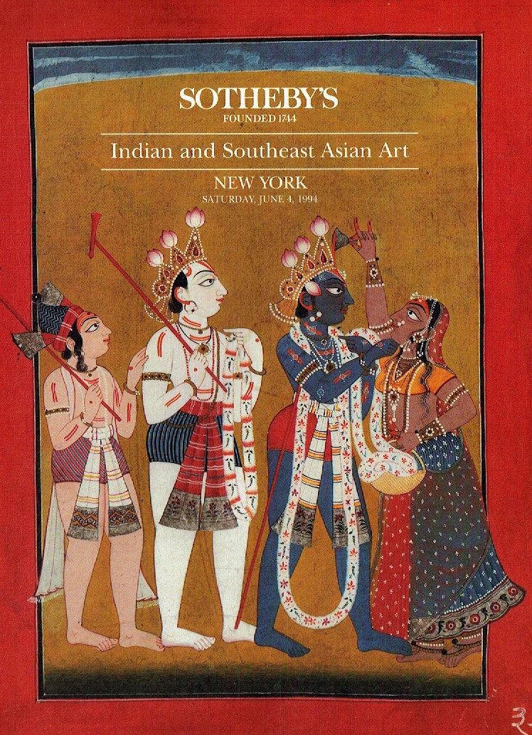 Sothebys June 1994 Indian & Southeast Asian Art (Digital Only)