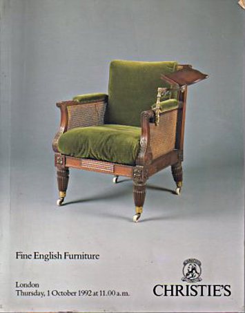 Christies October 1992 Fine English Furniture (Digital Only)