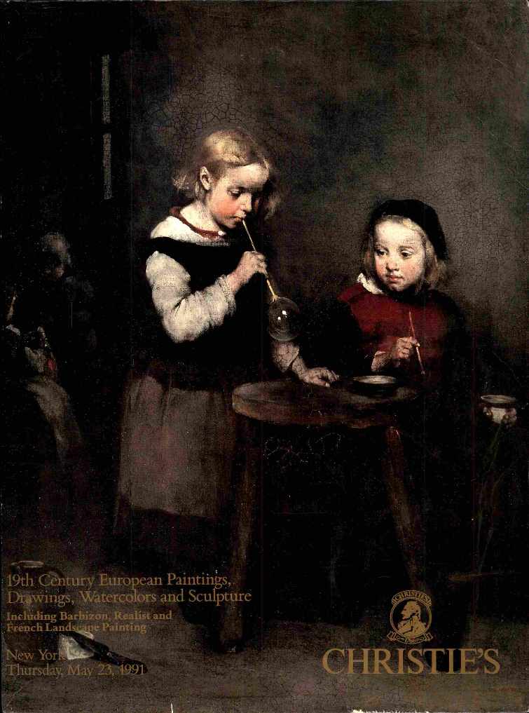 Christies May 1991 19th C. European Paintings, Drawings, Waterco (Digital Only)