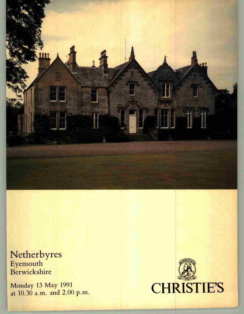 Christies May 1991 Netherbyres Eyemouth Berwickshire (Digital Only)