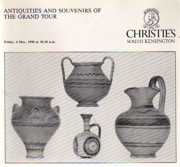 Christies May 1990 Antiquities, Souvenirs of The Grand Tour (Digital Only)