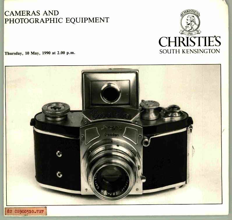 Christies May 1990 Cameras & Photogarphic Equipment (Digital Only)