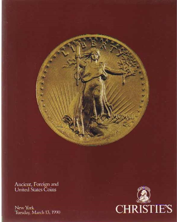 Christies March 1990 Ancient, Foreign & United States Coins (Digital Only)