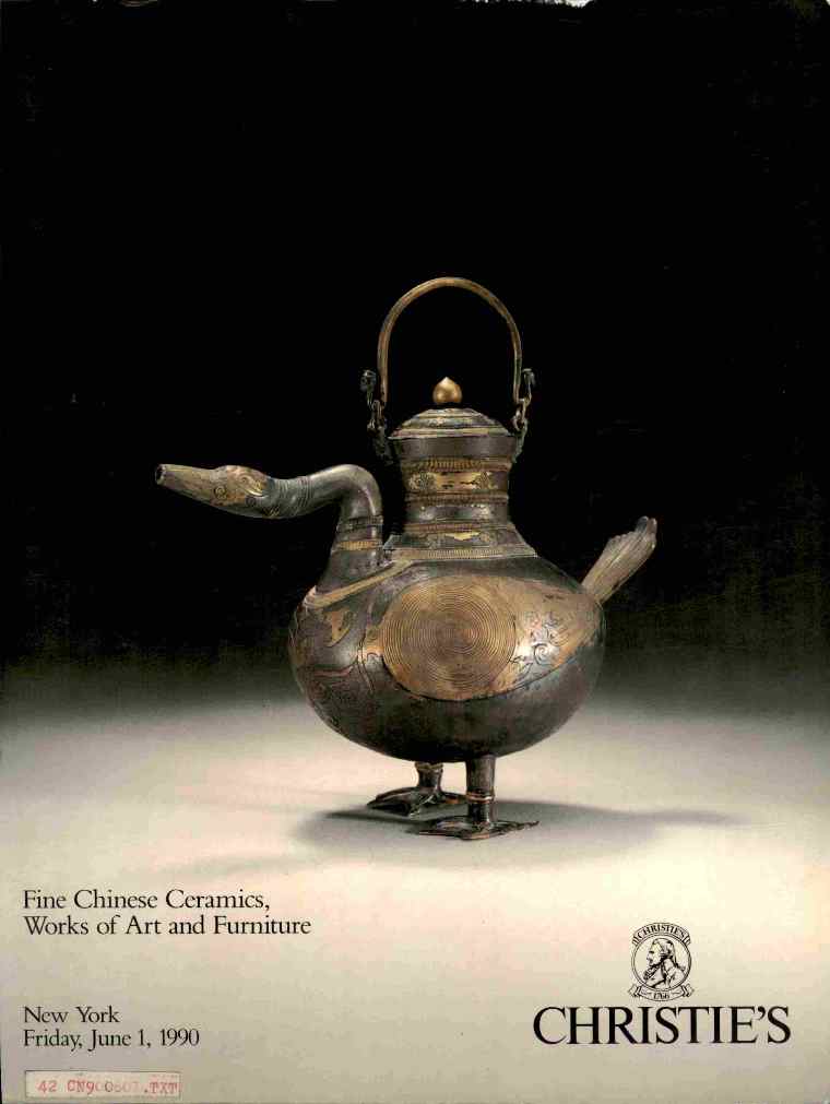 Christies June 1990 Fine Chinese Ceramics, Works of Art and Furn (Digital Only)