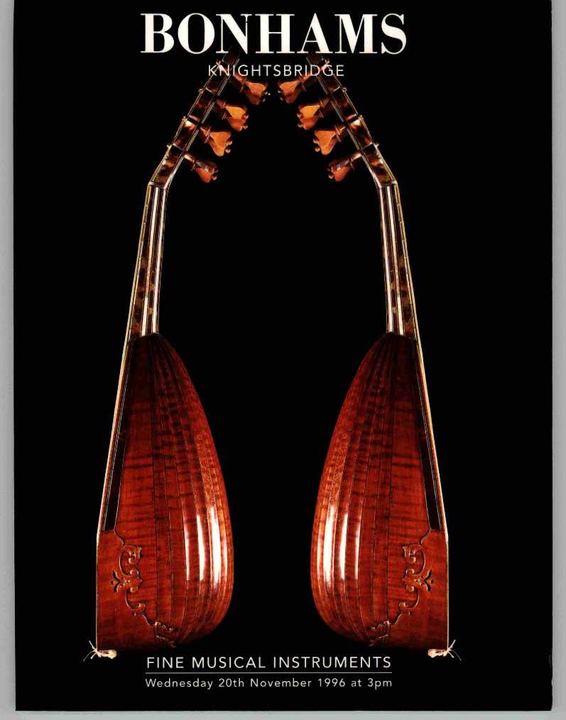 Bonhams November 1996 Fine Musical Instruments (Digital Only)